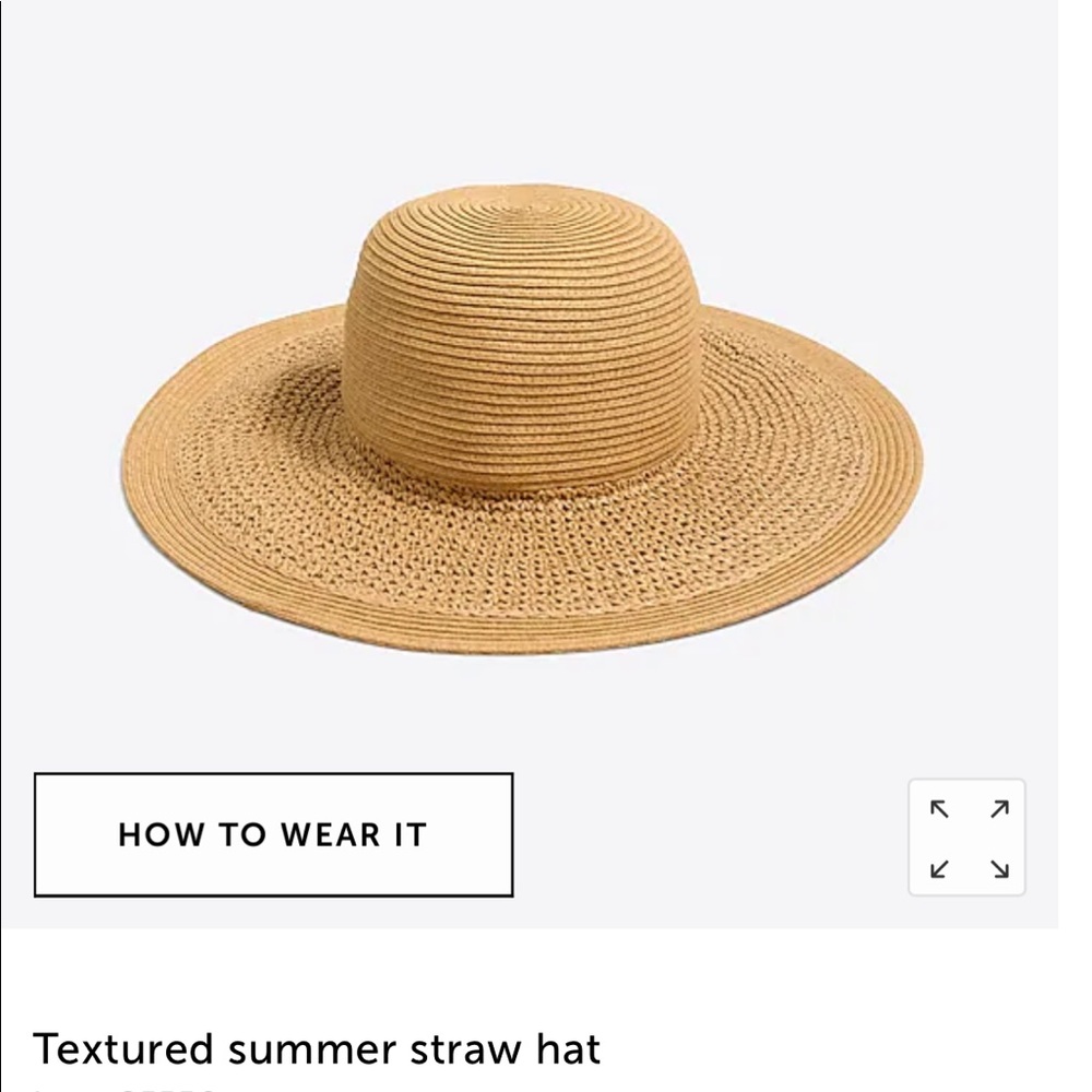 JCrew Factory Textured Summer Straw Hat